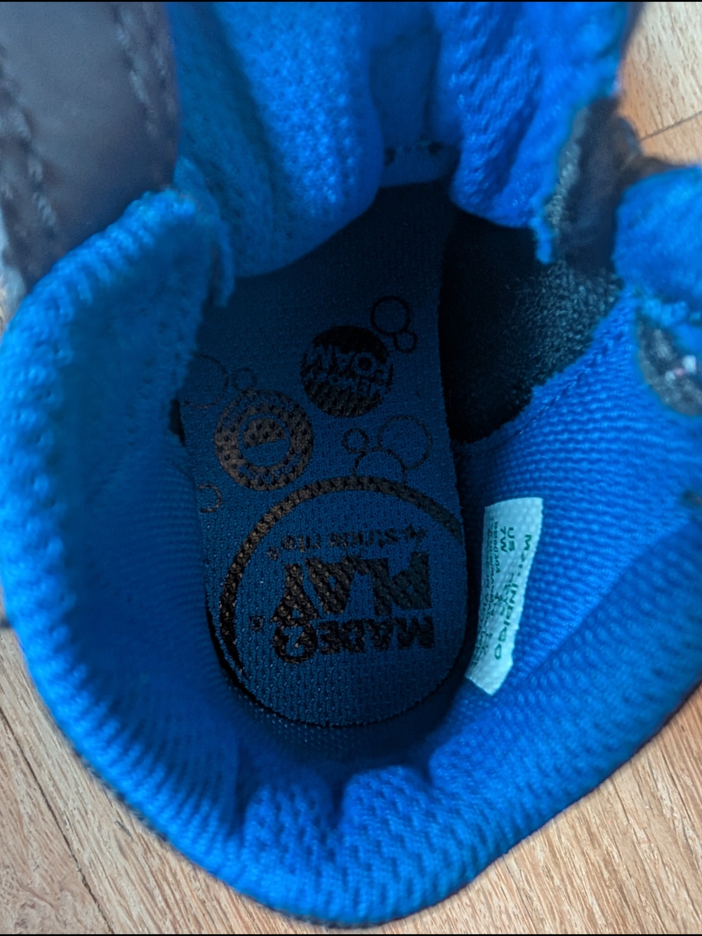 Stride Rite Black and Blue Toddler Hook-and-Loop Sneakers - Picture 2 of 3